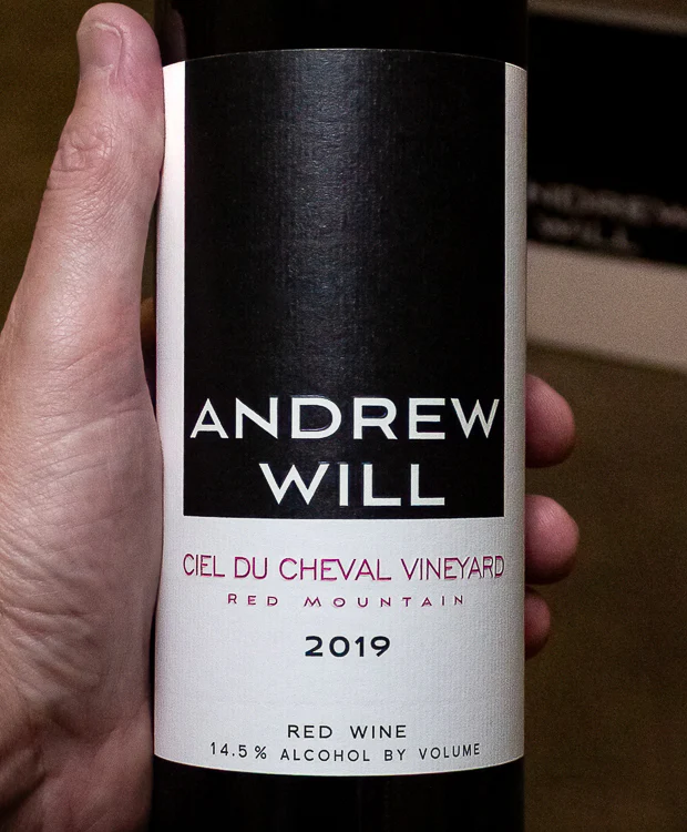 Andrew Will Red Blend Ciel du Cheval Vineyard Red Mountain Yakima Valley 2019 - Image 2