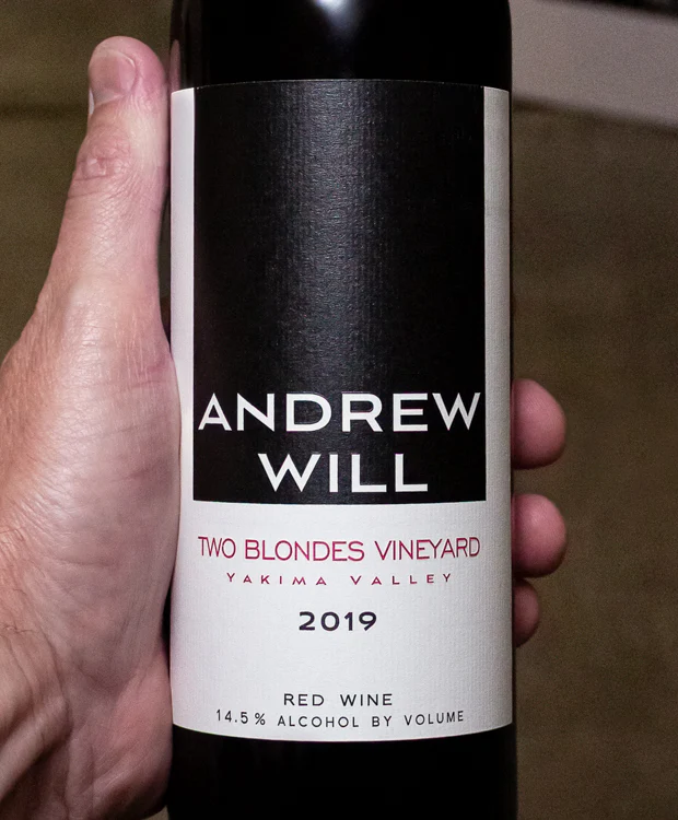 Andrew Will Red Blend Two Blondes Yakima Valley 2019 - Image 2