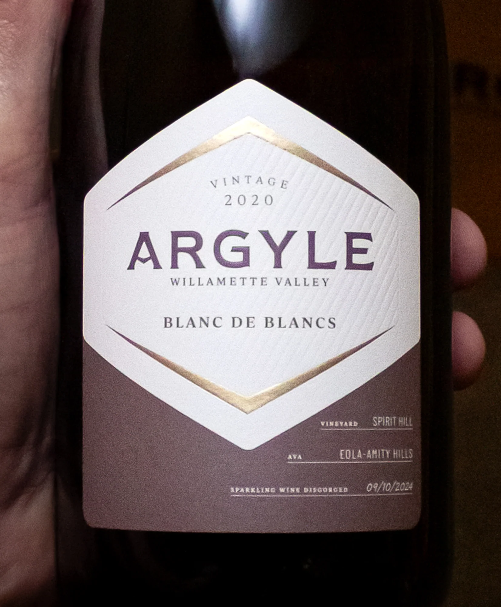 Argyle Blanc de Blancs Spirit Hill Vineyards Eola-Amity Hills Willamette Valley 2020 - Image 2