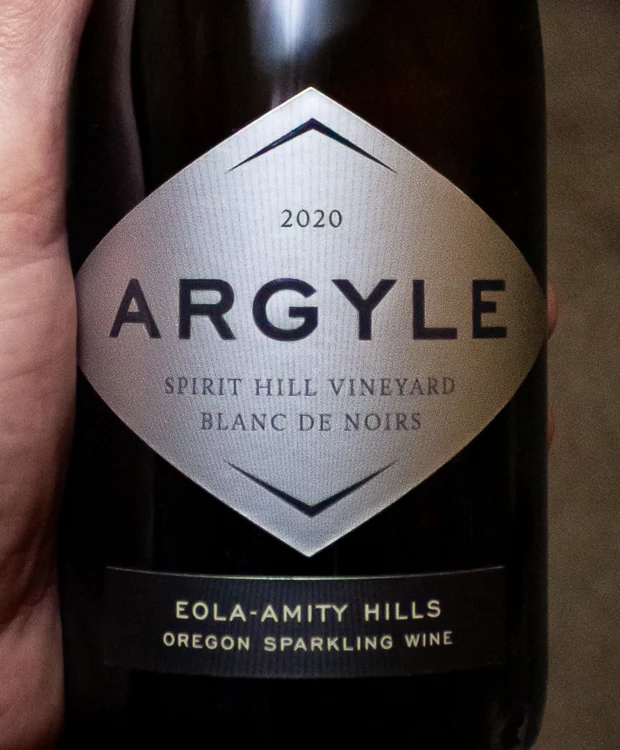 Argyle Blanc de Noirs Spirit Hill Vineyard Brut Eola-Amity Hills Willamette Valley 2020 - Image 2