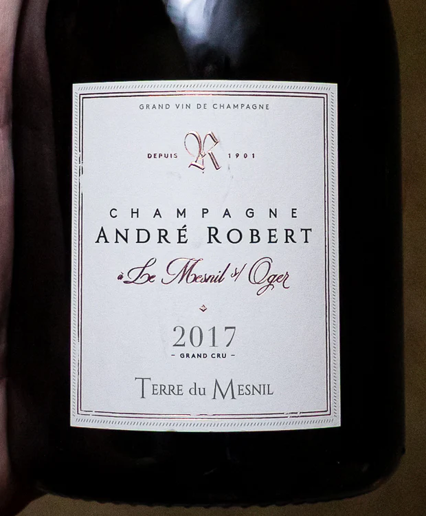 Champagne André Robert Blanc de Blancs Terre du Mesnil Brut Grand Cru 2017 - Image 2