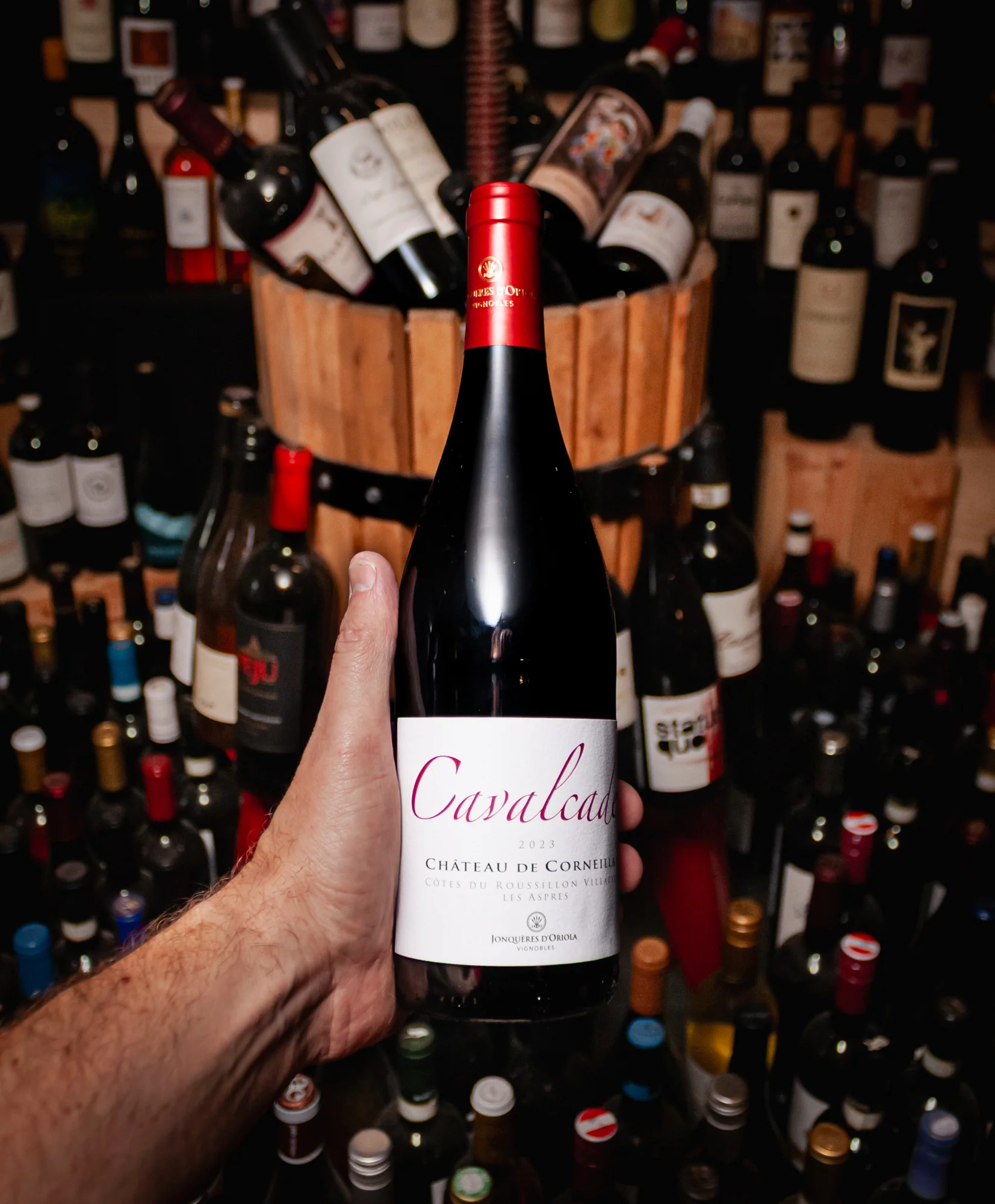 Château de Corneilla Red Blend Cavalcade Côtes du Roussillon Villages Les Aspres 2023 - Image 3