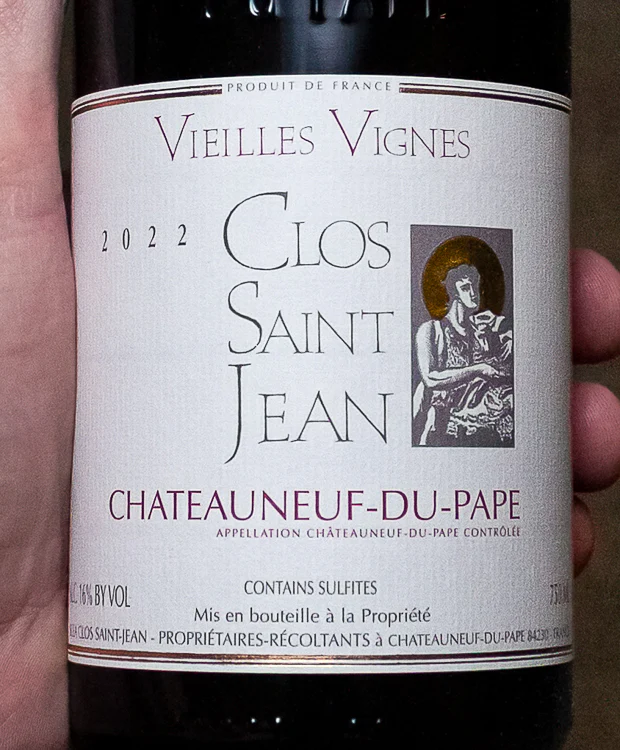 Clos Saint-Jean Châteauneuf-du-Pape Vieilles Vignes 2022 - Image 2