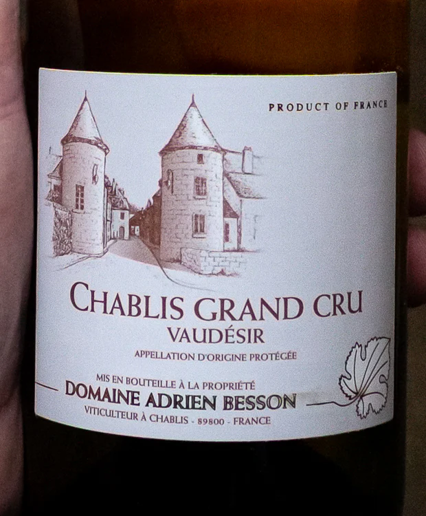 Domaine Besson Chablis Vaudésir Grand Cru 2022 - Image 2