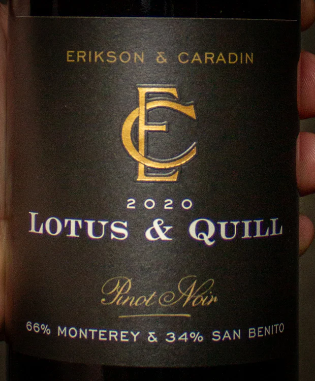 Erikson & Caradin Pinot Noir Lotus & Quill Central Coast 2020 - Image 2