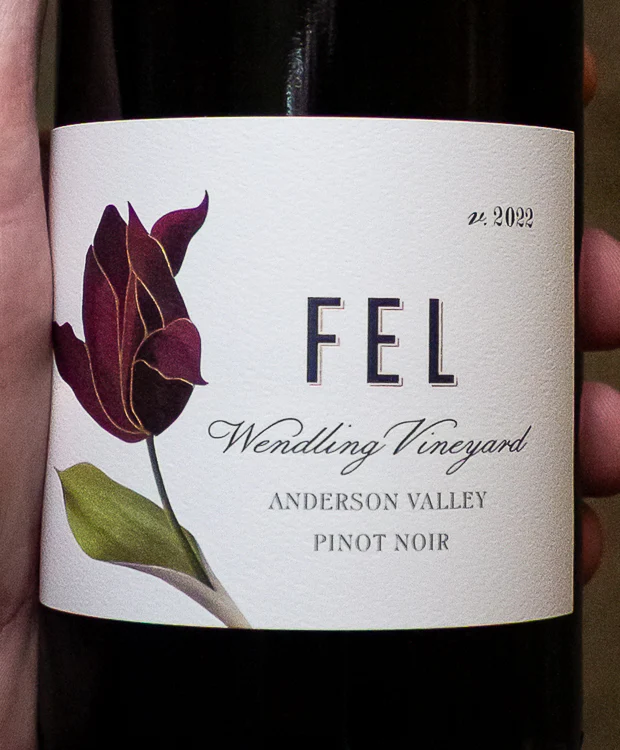 FEL Wines Pinot Noir Wendling Vineyard Anderson Valley 2022 - Image 2