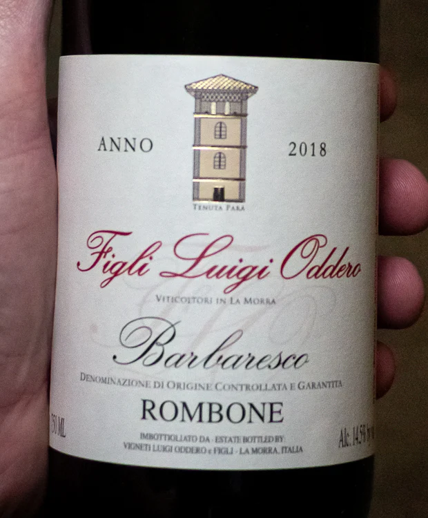 Figli Luigi Oddero Barbaresco Rombone 2018 - Image 2