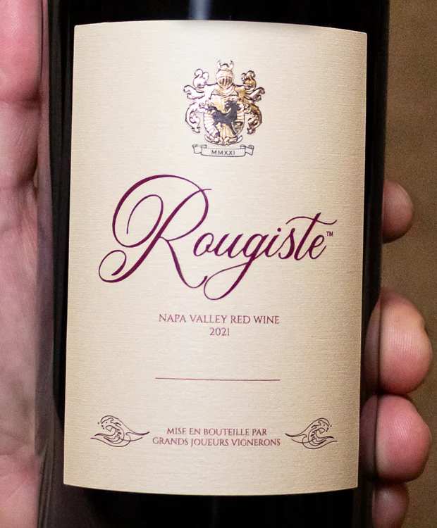 Grands Joueurs Vignerons Rougiste Red Wine Napa Valley 2021 - Image 2