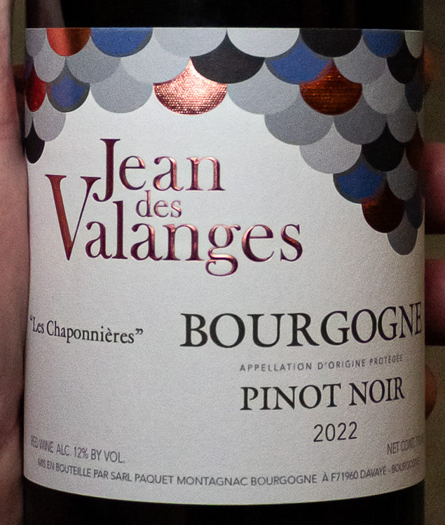 Jean des Valanges Vin les Chaponnières Bourgogne Pinot Noir Rouge 2022 - Image 2
