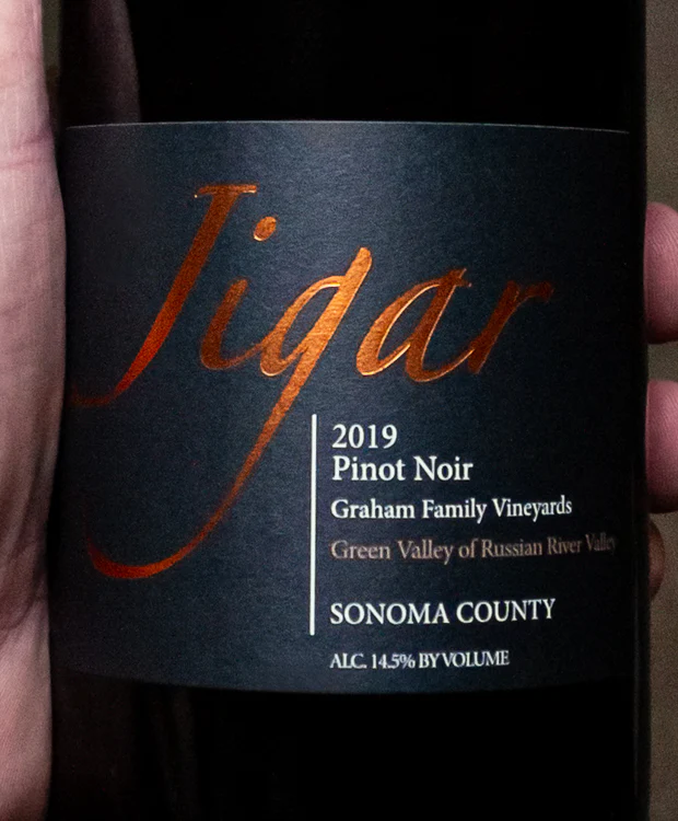 Jigar Wines Pinot Noir Graham Family Vineyard Green Valley of Russian River Valley Sonoma County 2019 - Image 2