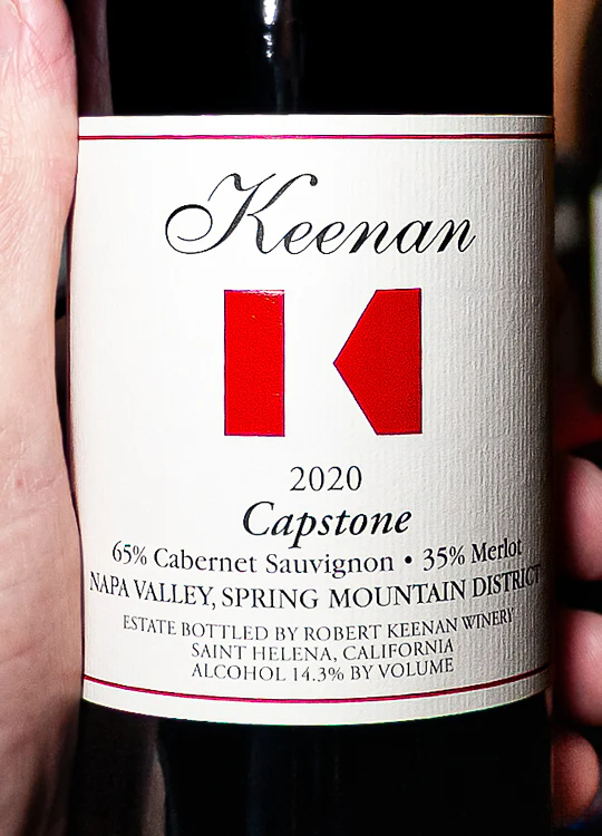 Keenan Red Blend Capstone Spring Mountain District Napa Valley 2020 - Image 2