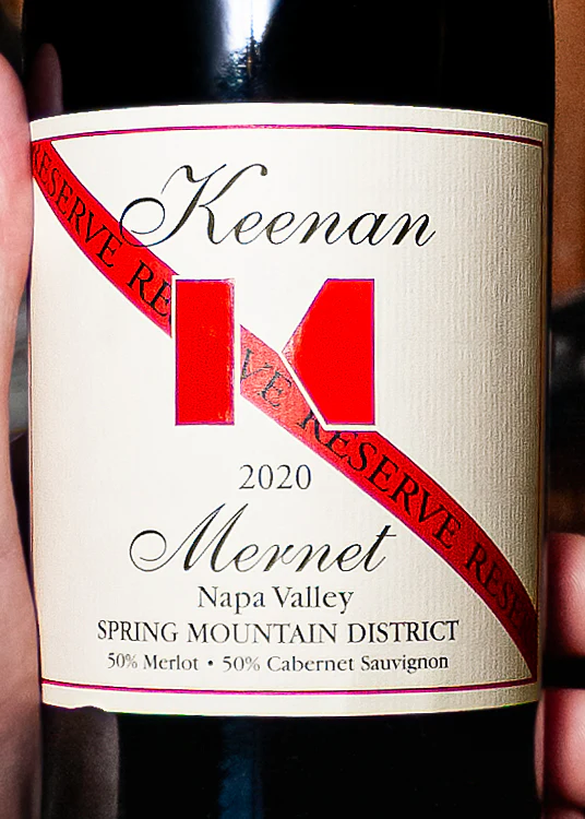 Keenan Red Blend Mernet Reserve Spring Mountain District Napa Valley 2020 - Image 2
