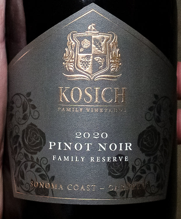 Kosich Pinot Noir Family Reserve Sonoma Coast 2020 - Image 2