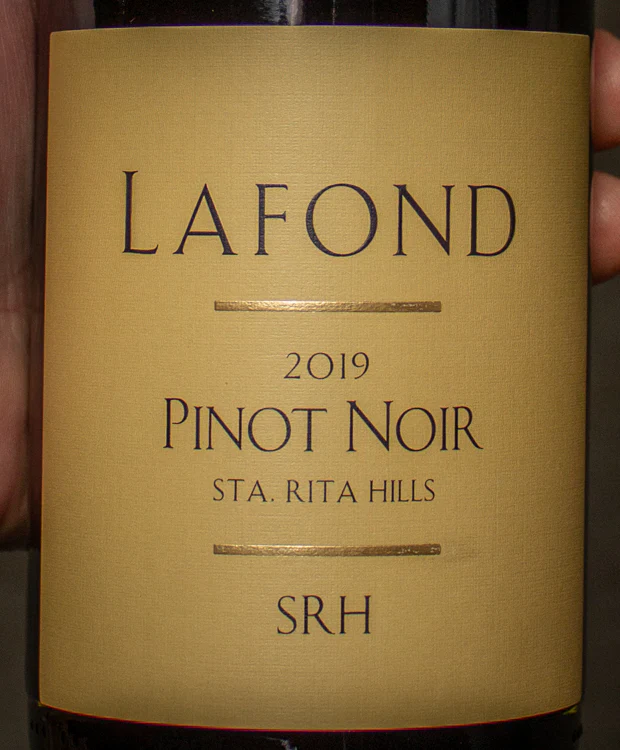 Lafond Winery Pinot Noir SRH Sta. Rita Hills 2019 - Image 2