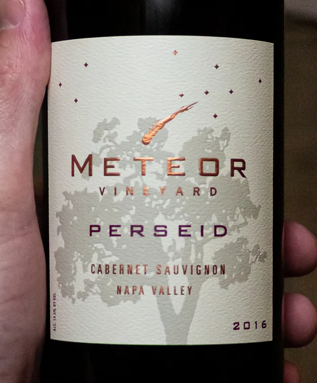 Meteor Vineyard Cabernet Sauvignon Perseid Napa Valley 2016 - Image 2