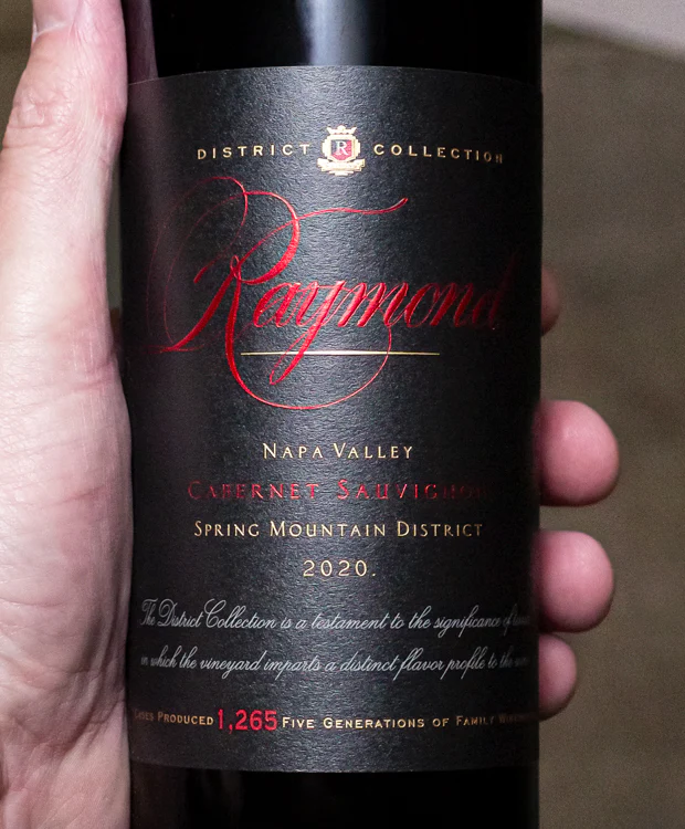 Raymond Cabernet Sauvignon 'District Collection' Spring Mountain District Napa Valley 2020 - Image 2