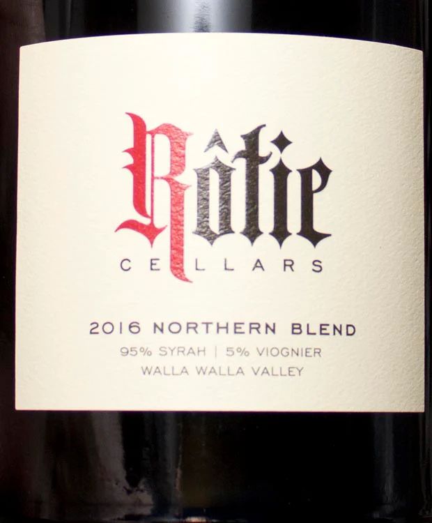 Rotie Cellars Syrah Northern Blend Walla Walla Valley 2016 - Image 2