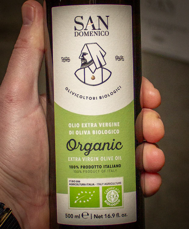 San Domenico Organic Extra Virgin Olive Oil NV (500mL) - Image 2
