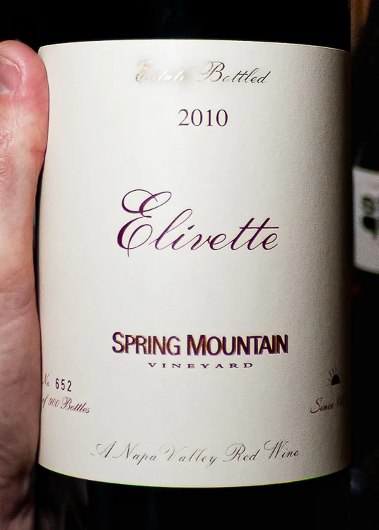 Spring Mountain Vineyard Red Blend Elivette Spring Mountain District Napa Valley 2010 (Magnum 1.5L) - Image 2