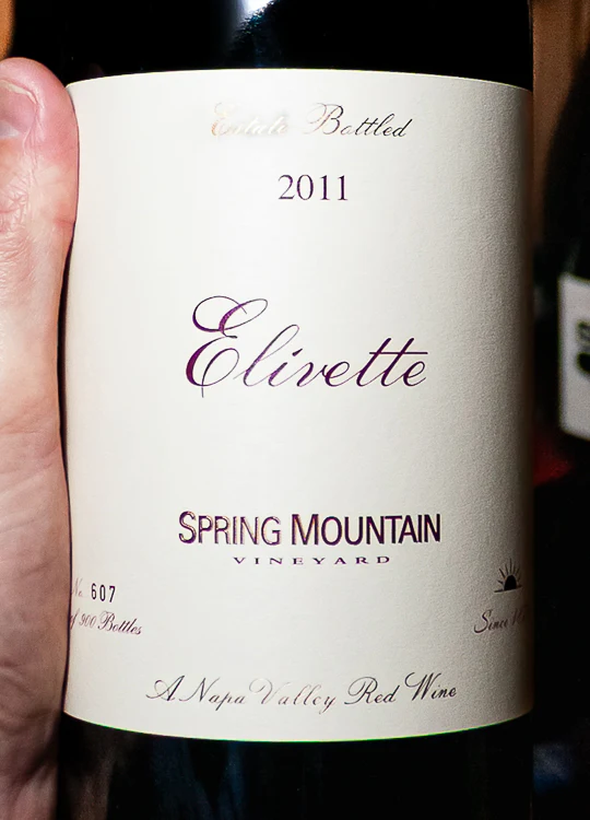 Spring Mountain Vineyard Red Blend Elivette Spring Mountain District Napa Valley 2011 (Magnum 1.5L) - Image 2
