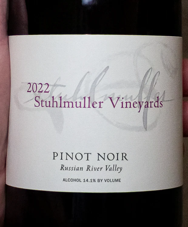 Stuhlmuller Vineyards Pinot Noir Russian River Valley 2022 - Image 2