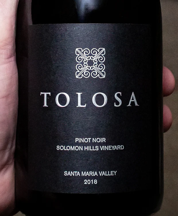 Tolosa Wines Pinot Noir Soloman Hills Vineyard Santa Maria Valley 2020 - Image 2