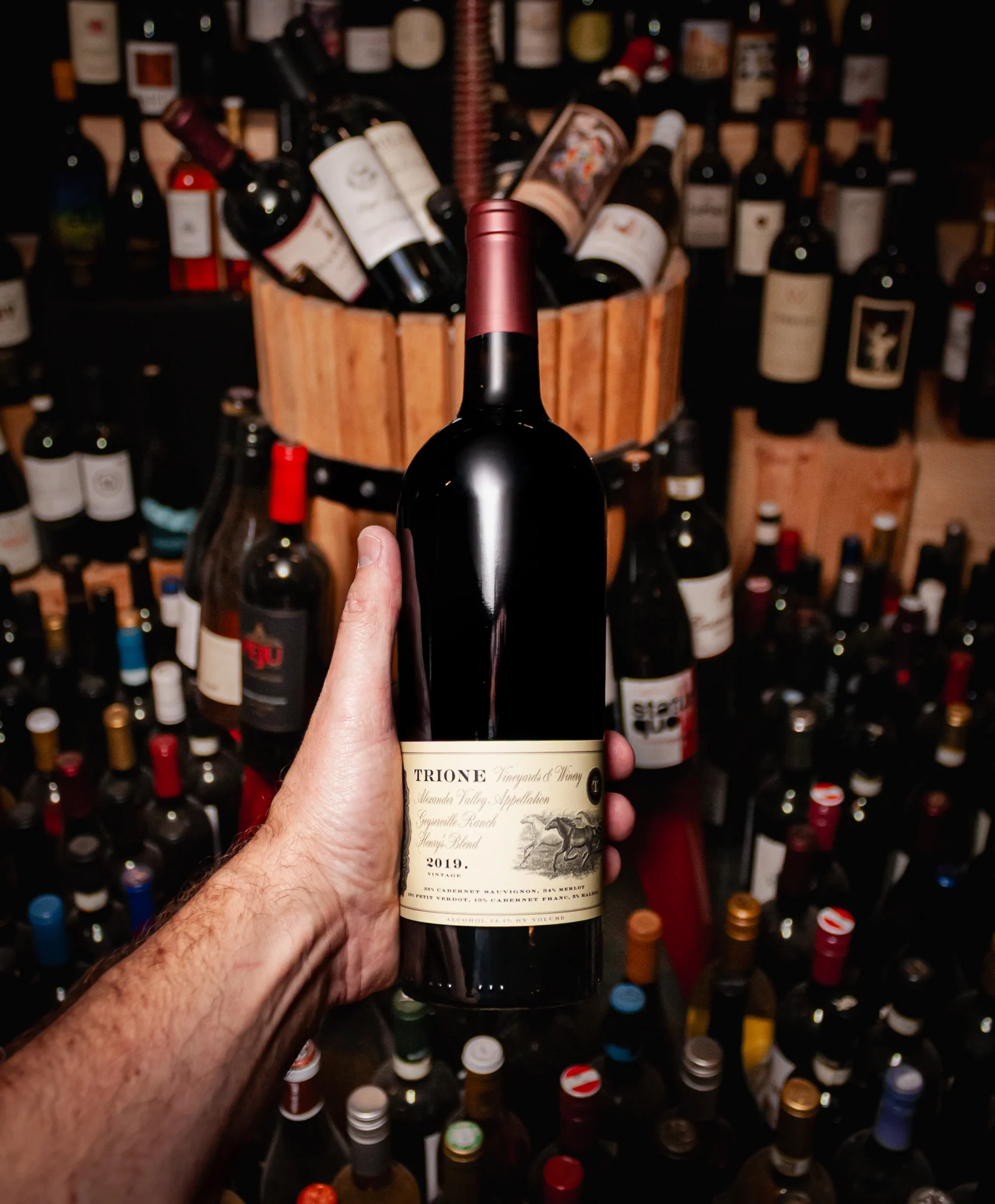 Trione Vineyards Henry's Red Blend Geyserville Ranch Alexander Valley 2019 - Image 3