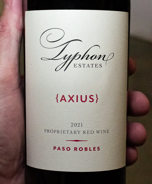 Typhon Estates Proprietary Red Wine {AXIUS} Paso Robles 2021 - Image 2
