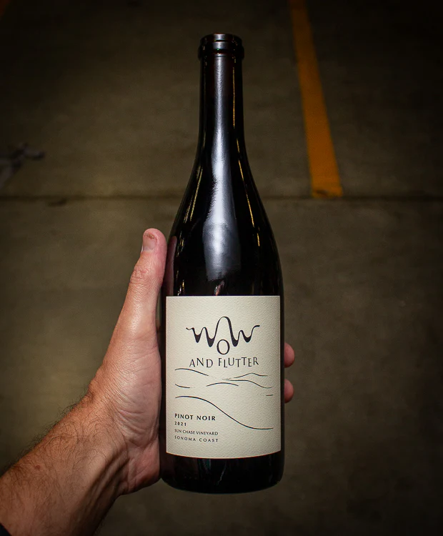 Wow and Flutter Pinot Noir Sun Chase Vineyard Sonoma Coast 2021