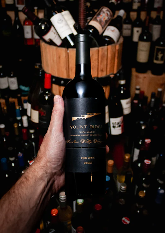 Yount Ridge Red Wine Sunshine Valley Vineyards Oak Knoll District Napa Valley 2022 - Image 3